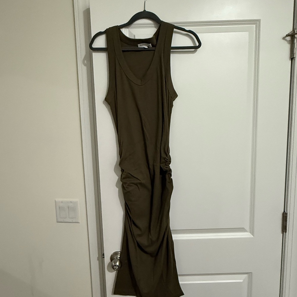 Michael Stars Khaki Sleeveless Maxi Dress